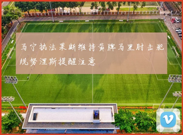 马宁执法果断维持黄牌马里肘击犯规努涅斯提醒注意